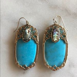 Kendra Scott Deva turquoise earrings